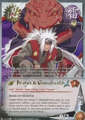 Jiraiya &amp; Gamabunta - us110 - Rare Naruto: Lineage of the Legends  Foil