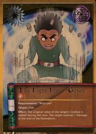 SJ The Eight Inner Gates - J-087 - Super Rare Naruto: Curse of the Sand