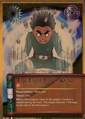 SJ The Eight Inner Gates - J-087 - Super Rare Naruto: Curse of the Sand