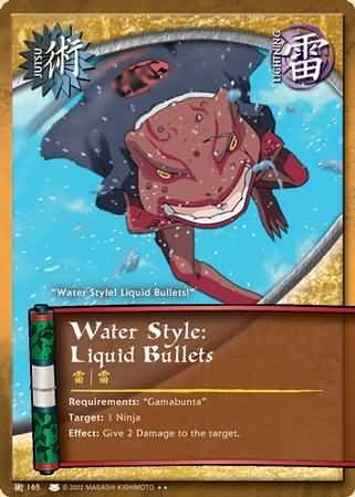 SH Water Style: Liquid Bullets - J-165 - Rare Naruto: Eternal Rivalry