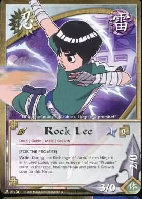 Rock Lee - N-399 - Uncommon Naruto: Approaching Wind Foil