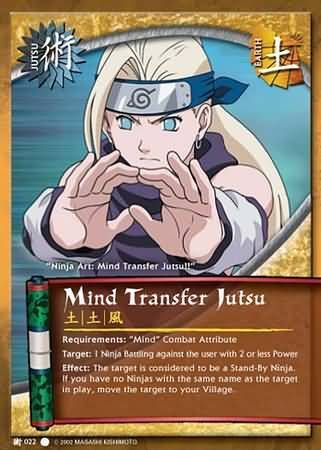 SH Mind Transfer Jutsu - J-022 - Common Naruto: The Path to Hokage Foil