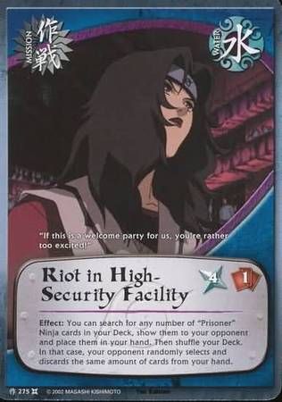Riot in High-Security Facility - 275 - Common Naruto: The Chosen Foil
