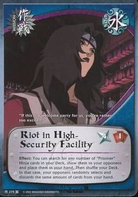 Riot in High-Security Facility - 275 - Common Naruto: The Chosen Foil