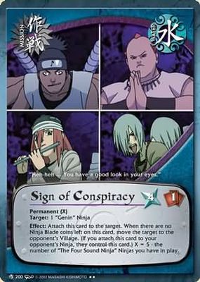Sign of Conspiracy - M-200 - Rare Naruto: Dream Legacy