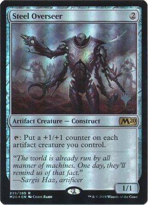 Steel Overseer 239/280 - Silver Stamped Foil Magic 2020 (M20) Silver Stamped Foil Singles (Español)