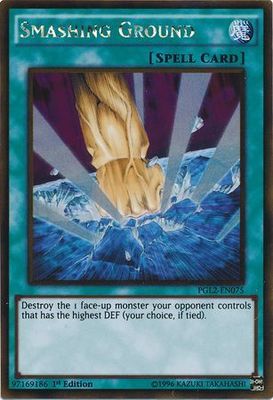 Smashing Ground - PGL2-EN075 - Gold Rare 1st Edition Premium Gold: Return of the Bling 1st Edition Singles
