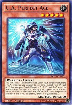 U.A. Perfect Ace - DUEA-EN088 - Rare 1st Edition Duelist Alliance 1st Edition Singles