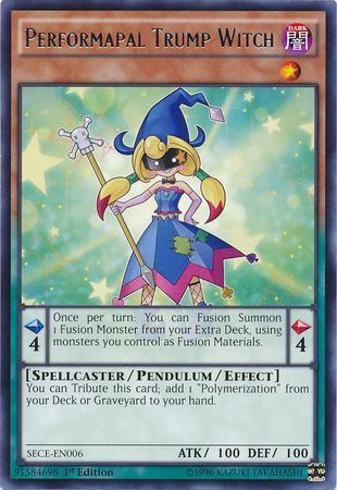 Performapal Trump Witch - SECE-EN006 - Rare 1st Edition Secrets of Eternity (SECE) 1st Edition Singles