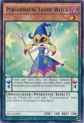Performapal Trump Witch - SECE-EN006 - Rare 1st Edition Secrets of Eternity (SECE) 1st Edition Singles