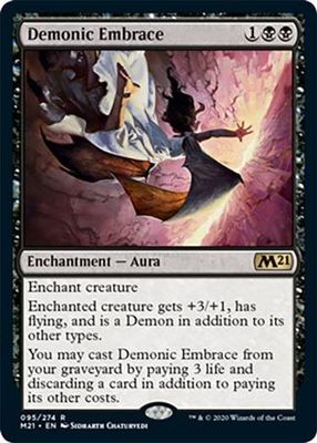 Demonic Embrace 095/274 Magic 2021 (M21) Singles (Español)