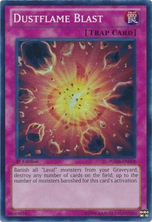Dustflame Blast - HA06-EN058 - Super Rare 1st Edition Hidden Arsenal 6: Omega Xyz 1st Edition Singles