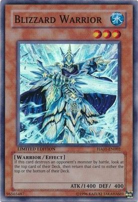 Blizzard Warrior - HA01-EN002 - Super Rare 1st Edition Hidden Arsenal 1 [HA01] 1st Edition Singles