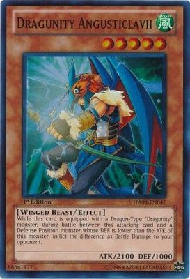 Dragunity Angusticlavii - HA04-EN047 - Super Rare 1st Edition Hidden Arsenal 4: Trishula&#39;s Triumph [HA04] 1st Edition Singles