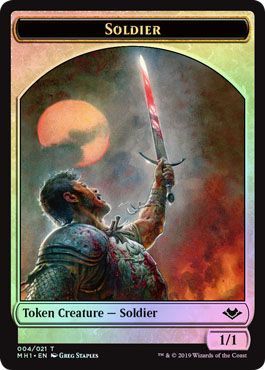 Soldier Token 004/021 - Foil Modern Horizons Foil Singles