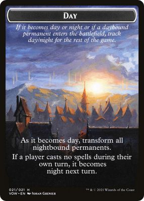 Day // Night Double-Sided Token - Innistrad: Crimson Vow (VOW) Innistrad: Crimson Vow