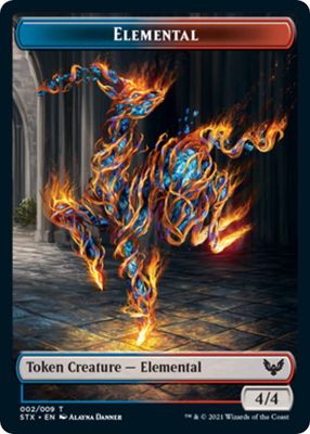Elemental Token - Strixhaven: School of Mages (STX) Strixhaven: School of Mages (Japones)