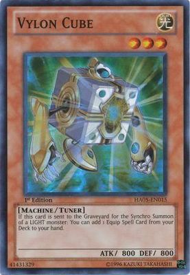 Vylon Cube - HA05-EN015 - Super Rare 1st Edition Hidden Arsenal 5 1st Edition Singles