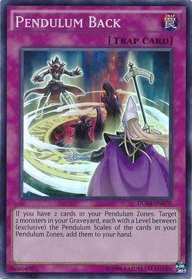 Pendulum Back - DUEA-EN078 - Super Rare Unlimited Duelist Alliance Unlimited Singles