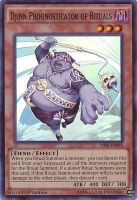 Djinn Prognosticator of Rituals - THSF-EN039 - Super Rare 1st Edition The Secret Forces (THSF) 1st Edition Singles
