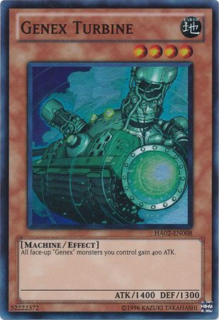 Genex Turbine - HA02-EN008 - Super Rare Unlimited Hidden Arsenal 2 [HA02] Unlimited Singles