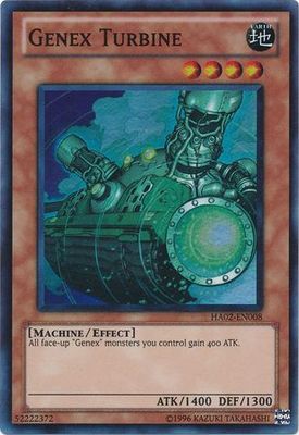 Genex Turbine - HA02-EN008 - Super Rare Unlimited Hidden Arsenal 2 [HA02] Unlimited Singles