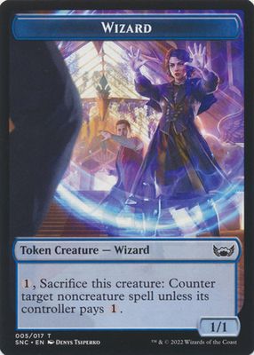 Wizard Token 005/017 - Streets of New Capenna Singles (Español)