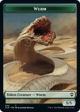 Phyrexian Beast // Wurm Double-sided Token - Commander Legends: Battle for Baldur&#39;s Gate (CLB)