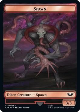 Spawn // Blue Horror Double-sided Token  - Universes Beyond: Warhammer