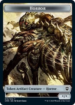 Horror // Zombie Double-Sided Token - Commander Legends (CMR) Commander Legends -Foil-