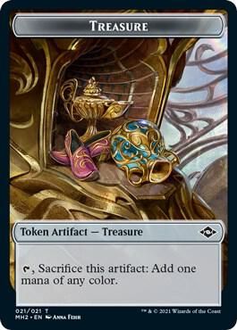 Treasure (021) // Insect Double-sided Token - Modern Horizons 2 (MH2) Modern Horizons 2