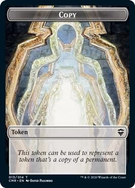 Copy // Salamander Warrior Double-Sided Token - Commander Legends (CMR) Commander Legends -Foil-