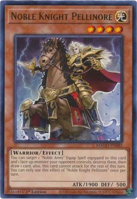 Noble Knight Pellinore - MAGO-EN085 - Rare 1st Edition Maximum Gold 1st Edition Singles (espanol)