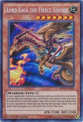 SH Lord Gaia the Fierce Knight - MVP1-ENS50 - Secret Rare 1st Edition The Dark Side of Dimensions Movie Pack: Secret Edition Singles
