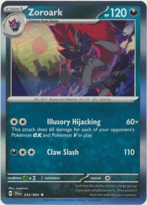 Zoroark - 032/064 - Holo Rare Shrouded Fable Singles