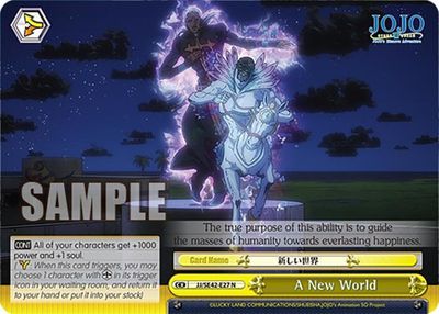 GA A New World - JoJo&#39;s Bizarre Adventure: Stone Ocean Premium Booster (JJ) JoJo&#39;s Bizarre Adventure: Stone Ocean Premium Booster