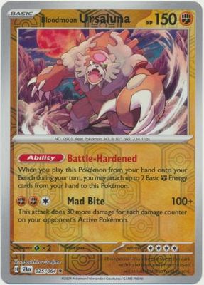 Bloodmoon Ursaluna - 025/064 - Reverse Holo Rare Shrouded Fable Reverse Holo Singles