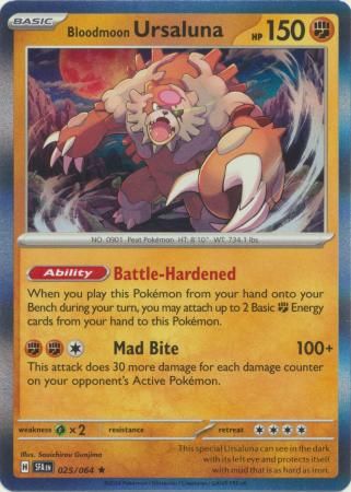 Bloodmoon Ursaluna - 025/064 - Holo Rare Shrouded Fable Singles