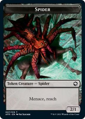 Spider Token 007/019 Adventures in the Forgotten Realms Singles(Español)