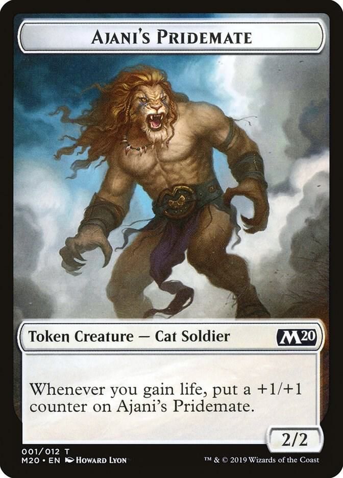 Ajani&#39;s Pridemate Token 001/012 - Core Set 2020 (M20)