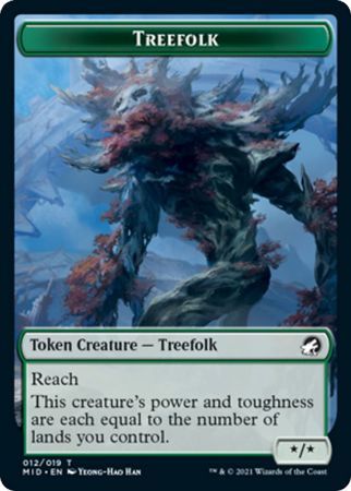 Treefolk Token 012/019 Innistrad: Midnight Hunt Singles