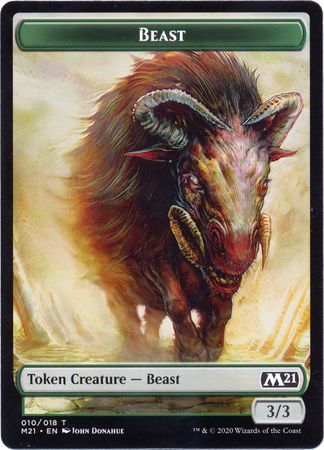 Beast Token 010/018 - M21 Magic 2021 (M21) Singles (Español)