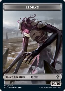 Eldrazi // Champion of Wits Double-sided Token - Commander 2021 (C21) Commander 2021 (Español)