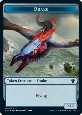 Drake // Goblin Warrior Double-Sided Token - Commander 2020 (C20) Commander 2020 (Español)