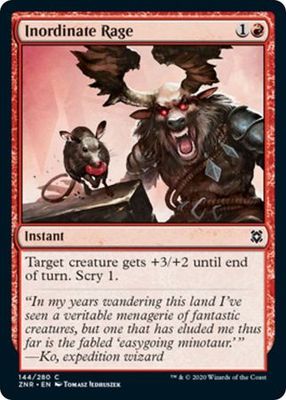 Inordinate Rage 144/280 Zendikar Rising Singles FOIL