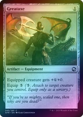 Greataxe 245/281 - Foil Adventures in the Forgotten Realms Foil Singles (Español)