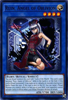 Ruin, Angel of Oblivion - CYHO-EN027 - Common Unlimited Cybernetic Horizon Unlimited Singles