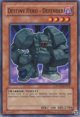 Destiny Hero - Defender - POTD-EN013 - Common Unlimited Power of the Duelist [POTD] Unlimited Singles