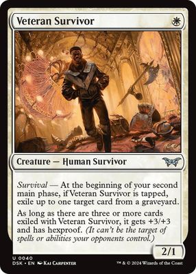 Veteran Survivor - Duskmourn: House of Horror (DSK) Duskmourn: House of Horror