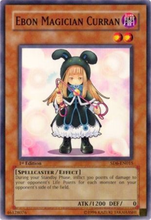 Ebon Magician Curran - SD6-EN015 - Common 1st Edition Structure Deck: Spellcaster&#39;s Judgment [SD6] 1st Edition Singles